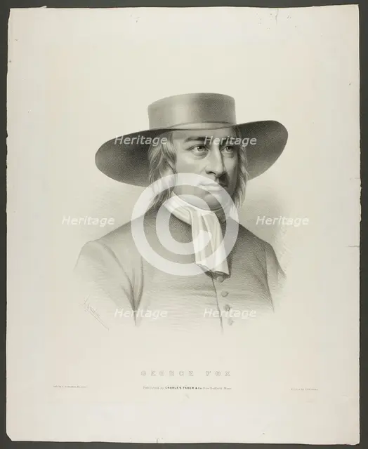 George Fox, c.1858. Creator: Leopold Grozelier.