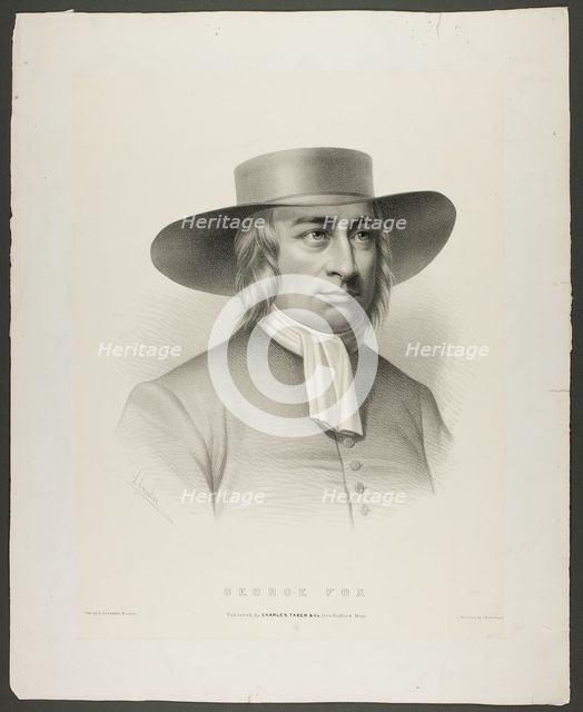 George Fox, c.1858. Creator: Leopold Grozelier.