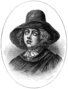 George Fox, founder of the Quakers, 17th century (c1880).Artist: Whymper