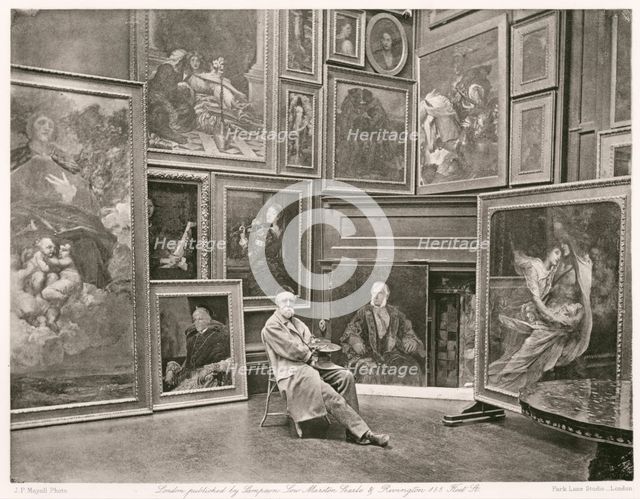 George Frederic Watts, R.A., c1884. Creator: Joseph Parkin Mayall.