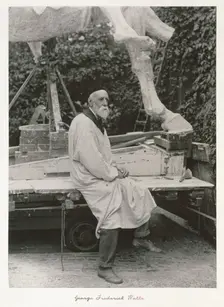 George Frederic Watts, RA, c1889. Creator: Ralph W Robinson