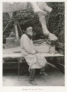 George Frederic Watts, RA, c1889. Creator: Ralph W Robinson