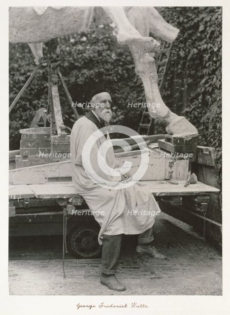George Frederic Watts, RA, c1889. Creator: Ralph W Robinson.
