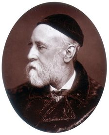 George Frederick Watts, artist and Royal Academician, 1882. Creator: Lock & Whitfield