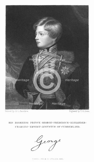 George Frederick Alexander Charles Ernest Augustus of Cumberland, 1831. Artist: TA Dean