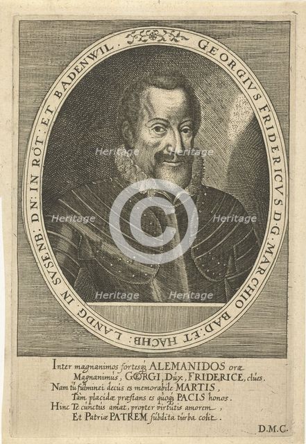 George Frederick of Baden-Durlach (1573-1638), c. 1610. Artist: Custos, Dominicus (1560-1612)