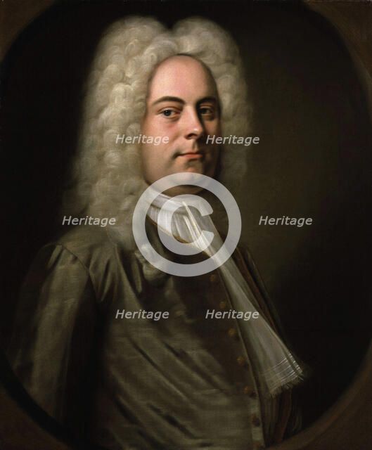 George Frideric Handel, German composer, 1726-1728.  Artist: Balthasar Denner