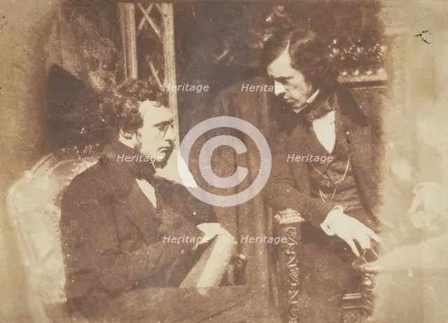 George Gilfillan and Samuel Brown, 1843-47. Creators: David Octavius Hill, Robert Adamson, Hill & Adamson.