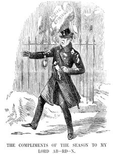 George Gordon, 4th Earl of Aberdeen (1784-1860), Scottish statesman, 1854. Creator: Unknown