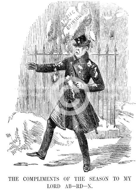 George Gordon, 4th Earl of Aberdeen (1784-1860), Scottish statesman, 1854. Creator: Unknown.