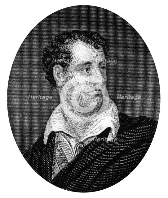 George Gordon Byron, Anglo-Scottish poet and leading figure in Romanticism, (1877). Artist: Unknown