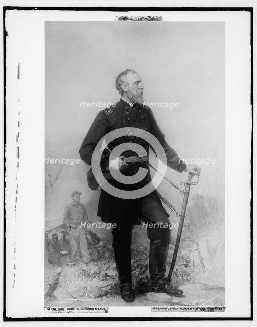George Gordon Meade in uniform, full length portrait, c.between 1900 and 1920. Creator: Thomas Hicks.