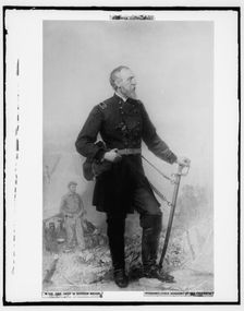 George Gordon Meade in uniform, full length portrait, c.between 1900 and 1920. Creator: Thomas Hicks