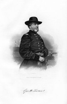 George Henry Thomas, Union general, 1862-1867.Artist: J Rogers