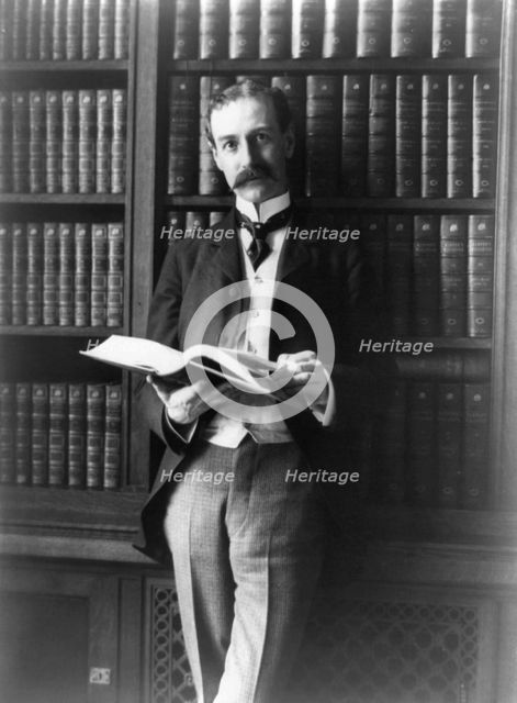 George Herbert Putnam, three-quarter-length portrait..., c1900. Creator: Frances Benjamin Johnston.