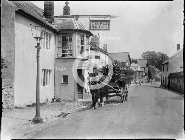 George Hotel, The Street, Charmouth, West Dorset, Dorset, 1925. Creator: Katherine Jean Macfee.