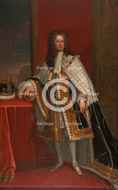 George I, 1660-1727, King of England, Elector of Hanover, late 17th-early 18th century. Creator: School of Godfrey Kneller.