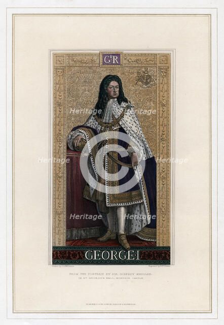 George I, King of Great Britain. Artist: William Home Lizars
