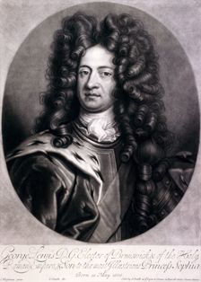 George I, King of Great Britain, c1700. Artist: Joseph Smith