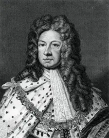 George I of Great Britain.Artist: Worthington