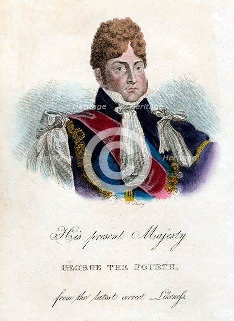 George IV (1762-1830), King of Great Britain and Ireland from 1820. Artist: Unknown