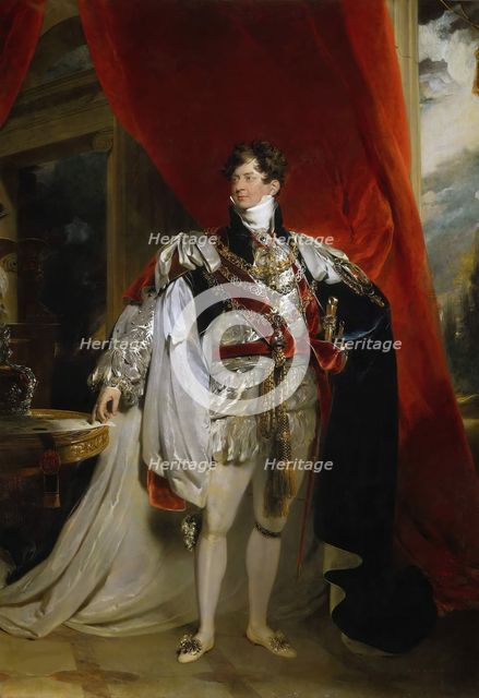 George IV (1762-1830). King of the United Kingdom, in his Coronation Robes, 1816. Creator: Lawrence, Sir Thomas (1769-1830).