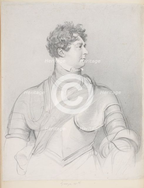 George IV (1762 - 1830), (pencil drawing)