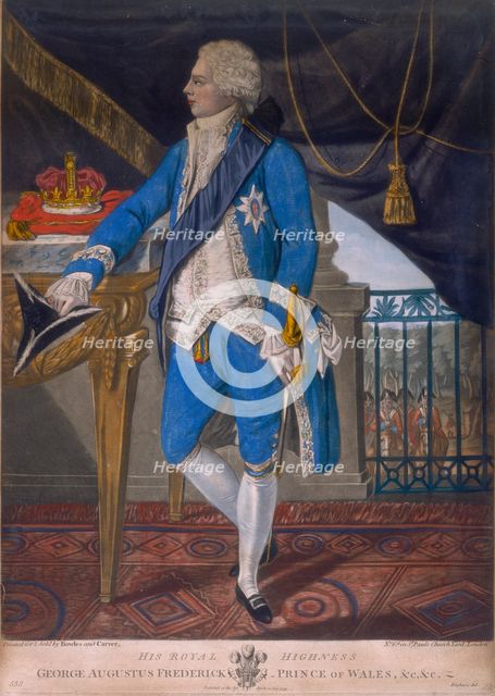 George IV as Prince of Wales, 1795. Creator: Unknown.
