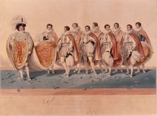 George IV in coronation robes, 1821. Creator: Edward Scriven