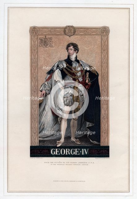 George IV, King of Great Britain and Ireland.Artist: A Krausse