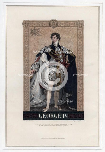 George IV, King of Great Britain and Ireland.Artist: A Krausse