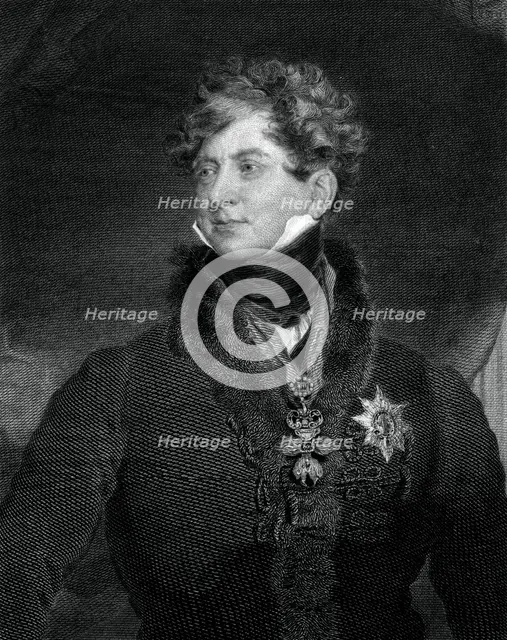 George IV, King of the United Kingdom and Hanover, 1829.Artist: William Ensom