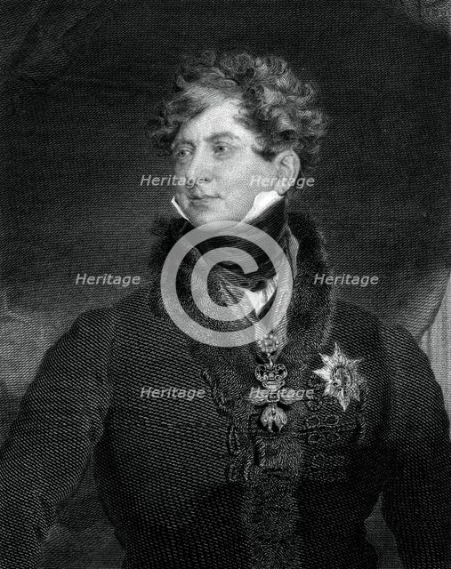 George IV, King of the United Kingdom and Hanover, 1829.Artist: William Ensom