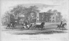 George IV. Taking his favorite Exercise, near the Sandpit Gate, Windsor Park 1830. Creator: Melville