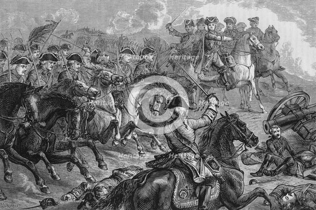 'George II. At Dettingen', 27 June 1743, (c1880). Artist: Unknown.