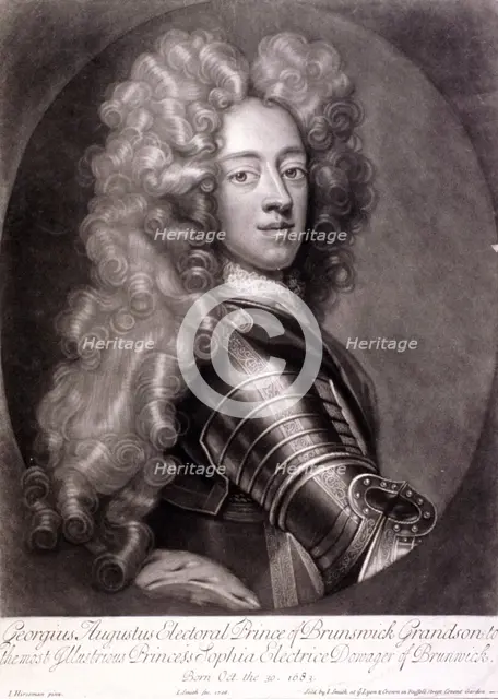 George II, King of Great Britain, 1706. Artist: Joseph Smith