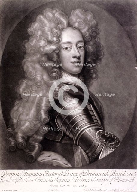 George II, King of Great Britain, 1706. Artist: Joseph Smith