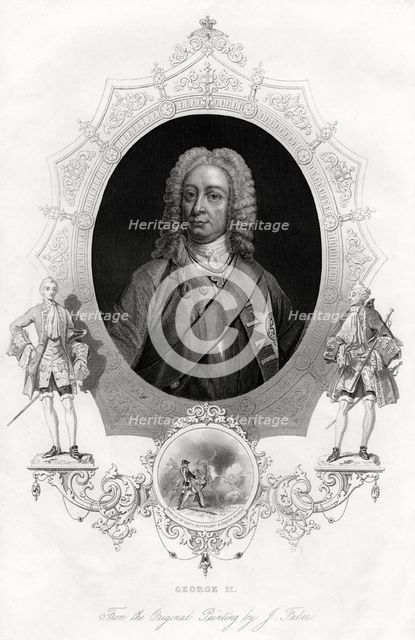 George II, King of Great Britain and Ireland, 1860. Artist: Unknown