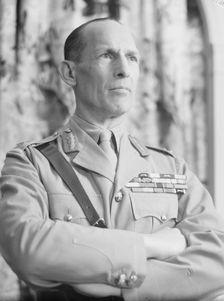George II, King of Greece, portrait photograph, ca. 1942. Creator: Arnold Genthe