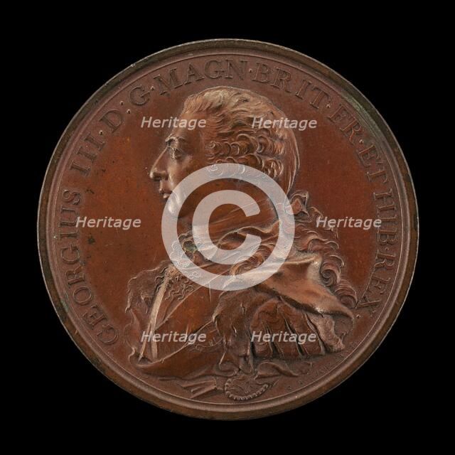 George III, 1738-1820, King of Great Britain 1760 [obverse], 1800. Creator: Heinrich Conrad Küchler.