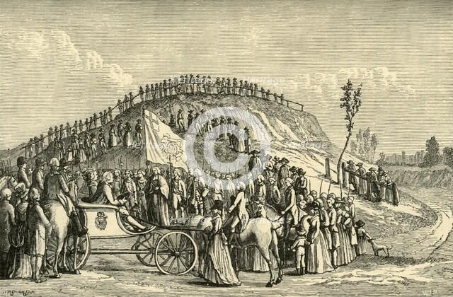 'George III and Queen Charlotte at Eton Montem, 1778', (1911). Creator: Unknown.