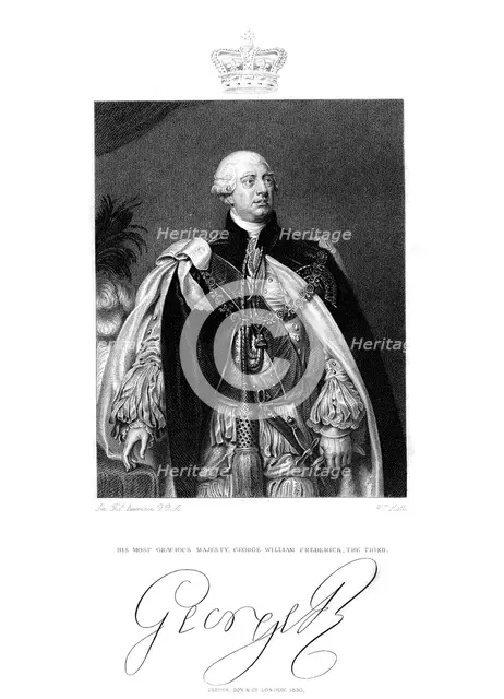 George III, King of Great Britain and Ireland, 19th century.Artist: W Holl