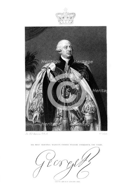 George III, King of Great Britain and Ireland, 19th century.Artist: W Holl
