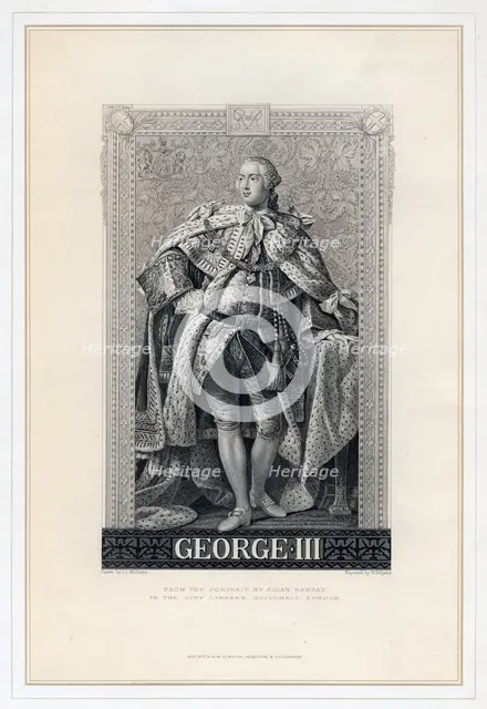 George III of the United Kingdom, (19th century).Artist: W Ridgway