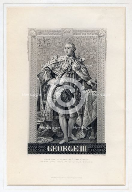 George III of the United Kingdom, (19th century).Artist: W Ridgway