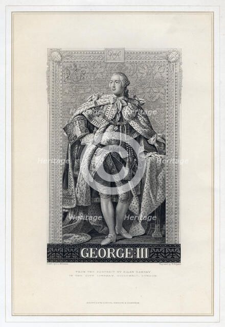 George III of the United Kingdom, (19th century).Artist: W Ridgway