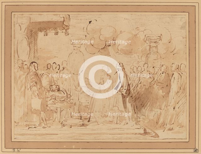 George III Resuming Royal Power, c. 1789. Creator: Benjamin West.