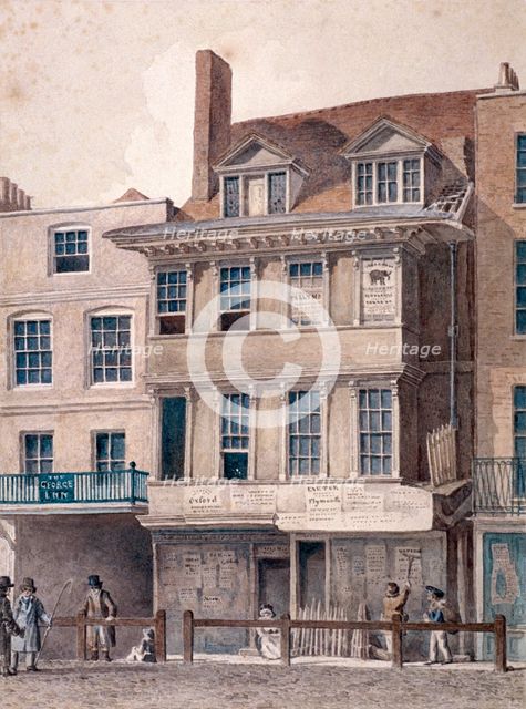 George Inn, West Smithfield, London, c1830. Artist: Robert Blemmell Schnebbelie