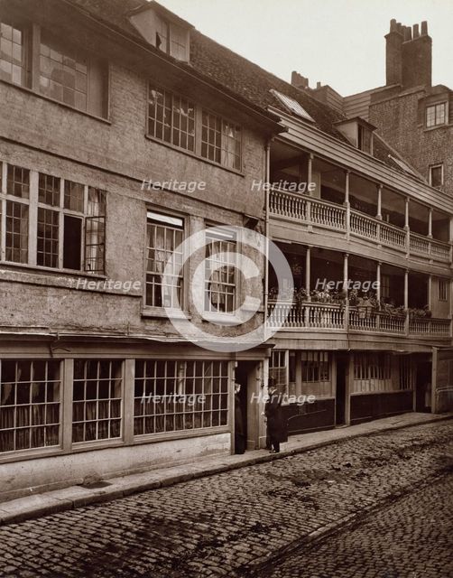 George Inn Yard, Southwark, c1881. Creator: Henry Dixon & Son.