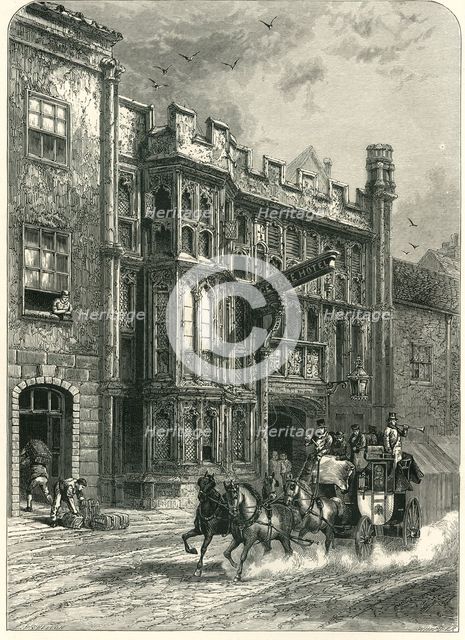 'George Inn, Glastonbury', c1870.